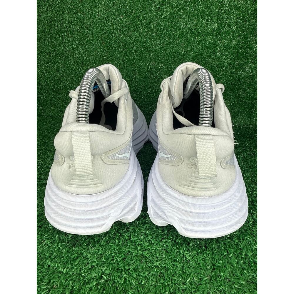 Hoka One One Bondi 8 Womens Size 7 White Athletic Running Shoes Sneakers - Picture 5 of 8